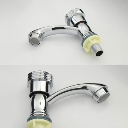 Rynx | Modern Bathroom Faucet Chrome Knob Handle with Water Hose Basin Faucet