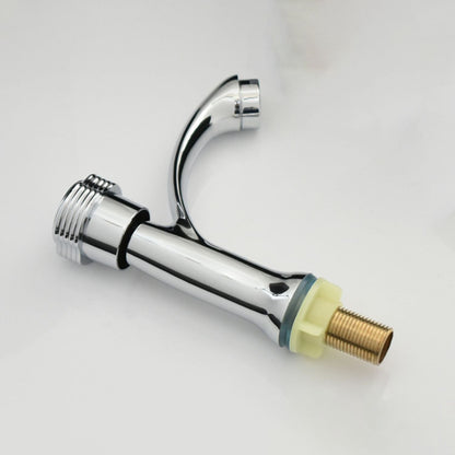 Rynx | Modern Bathroom Faucet Chrome Knob Handle with Water Hose Basin Faucet