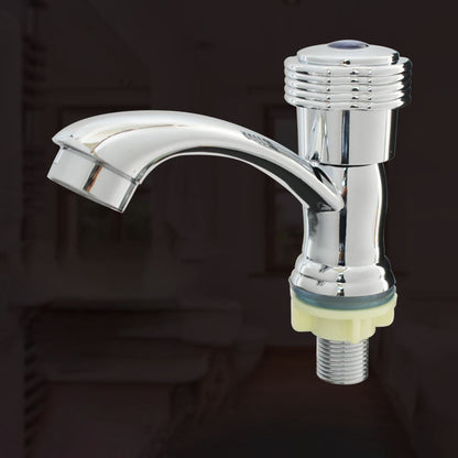 Rynx | Modern Bathroom Faucet Chrome Knob Handle with Water Hose Basin Faucet