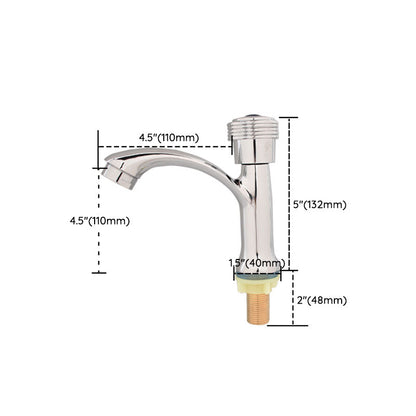 Rynx | Modern Bathroom Faucet Chrome Knob Handle with Water Hose Basin Faucet