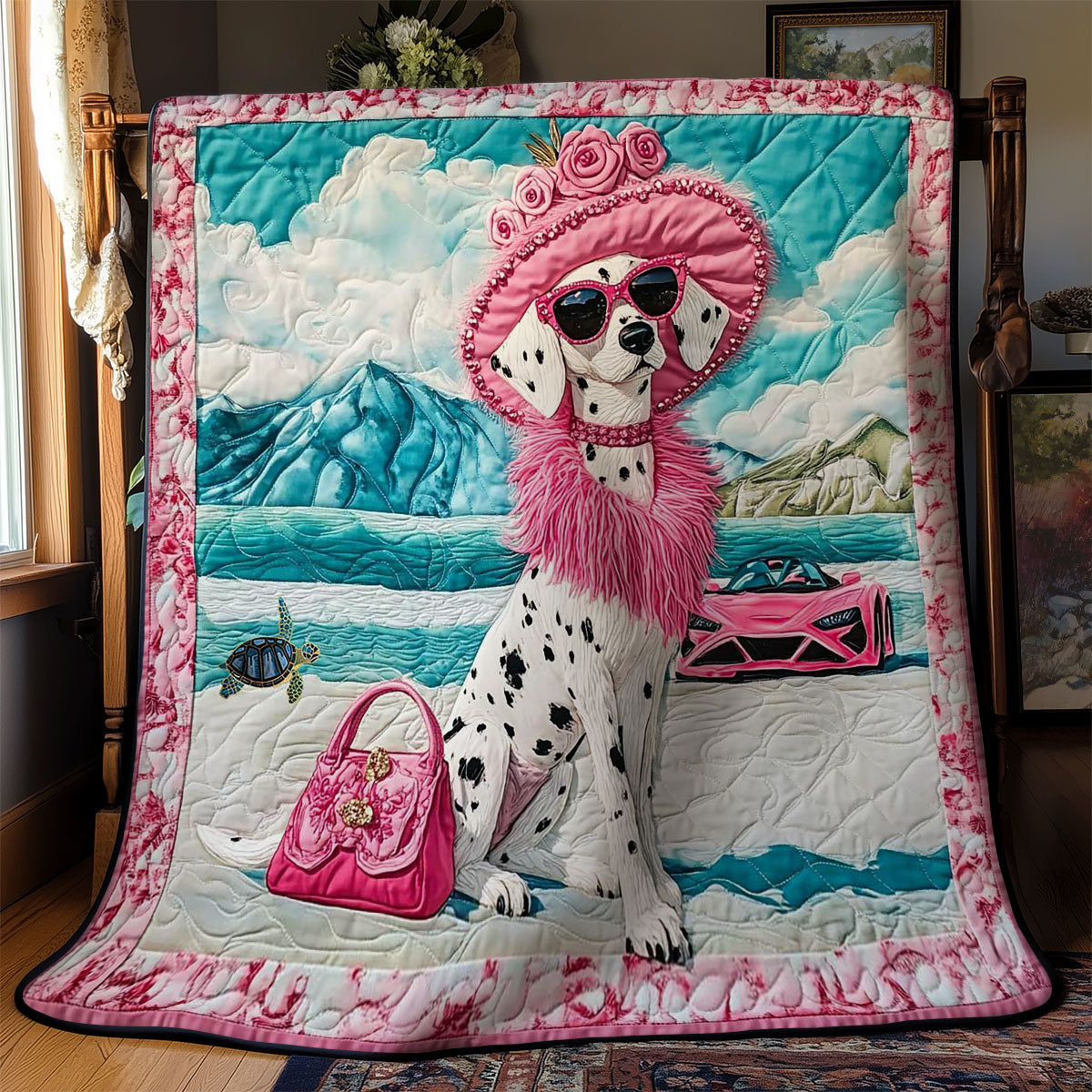 Rynx | Posh Dalmatian Quilted Blanket