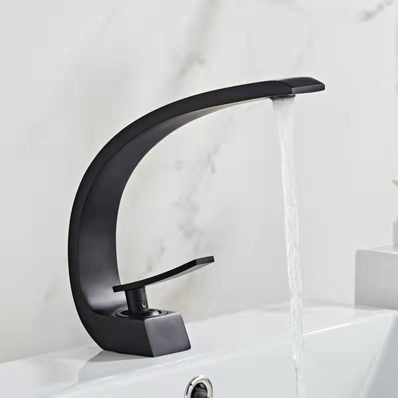 Rynx | 17 cm High Basin Faucet Luxury 1 Hole Basin Faucet Cubic Bathroom Faucet