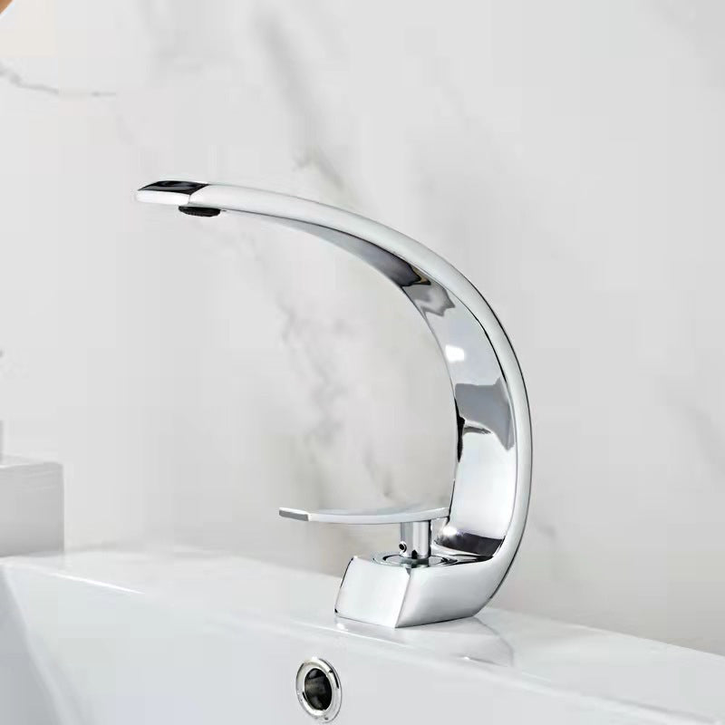 Rynx | 17 cm High Basin Faucet Luxury 1 Hole Basin Faucet Cubic Bathroom Faucet