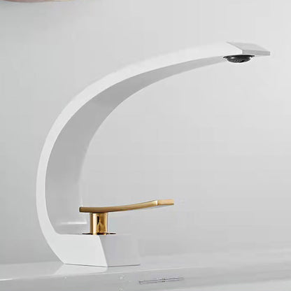 Rynx | 17 cm High Basin Faucet Luxury 1 Hole Basin Faucet Cubic Bathroom Faucet