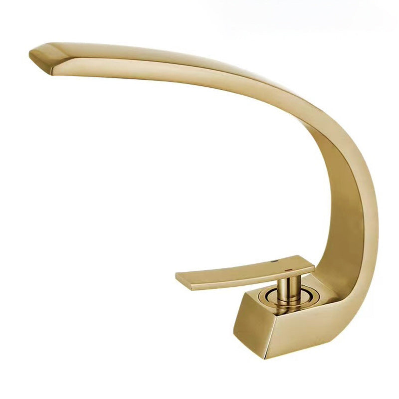 Rynx | 17 cm High Basin Faucet Luxury 1 Hole Basin Faucet Cubic Bathroom Faucet