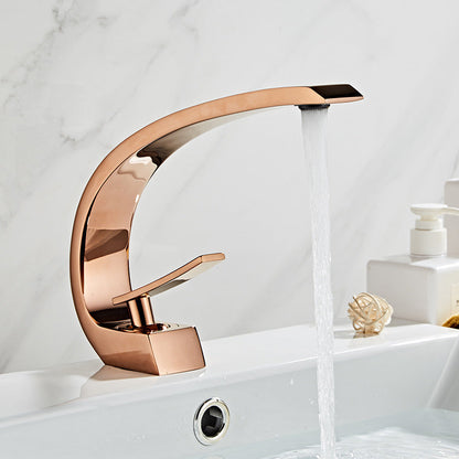 Rynx | 17 cm High Basin Faucet Luxury 1 Hole Basin Faucet Cubic Bathroom Faucet