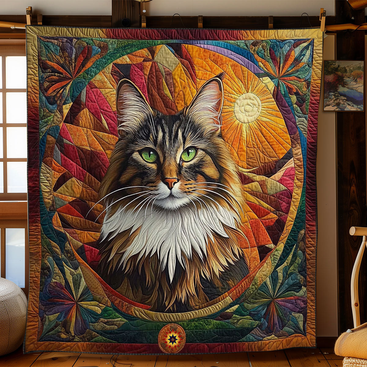 Rynx | Maine Coon Portrait Quilt
