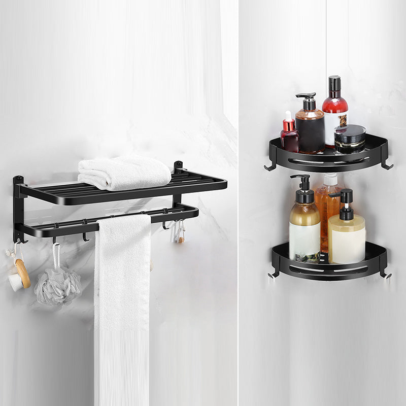 Rynx | Matte black bathroom accessory set Modern bathroom accessory hardware set
