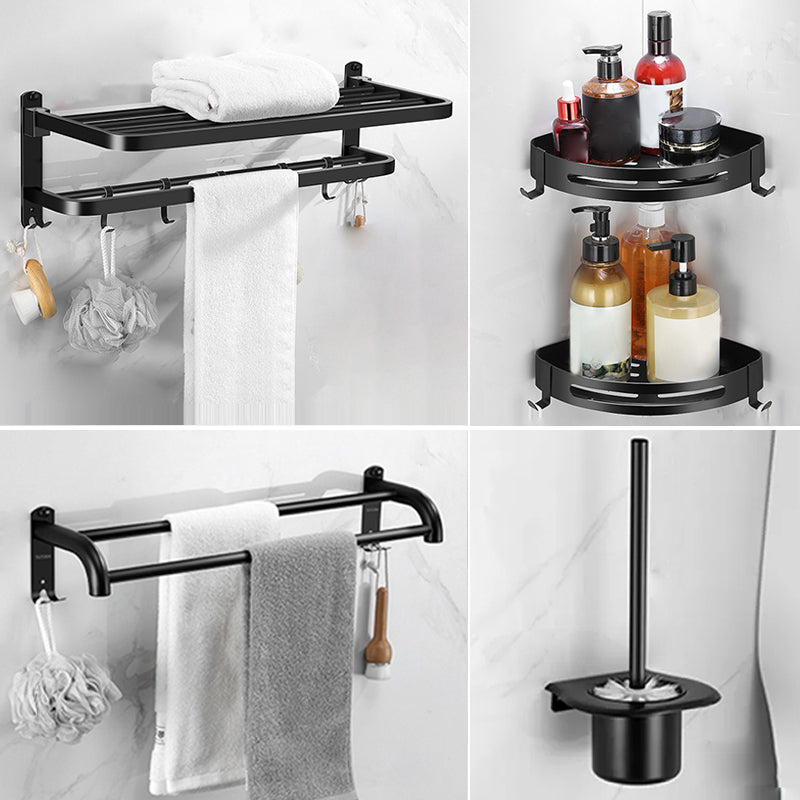 Rynx | Matte black bathroom accessory set Modern bathroom accessory hardware set