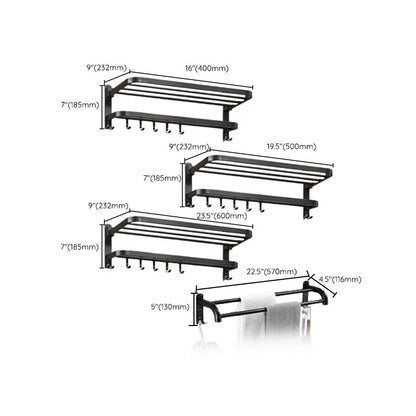 Rynx | Matte black bathroom accessory set Modern bathroom accessory hardware set