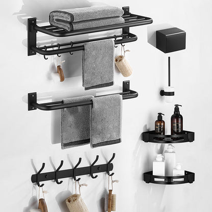 Rynx | Matt Black Bathroom Accessory Set Modern Bathroom Accessory as Individual Piece or as Set