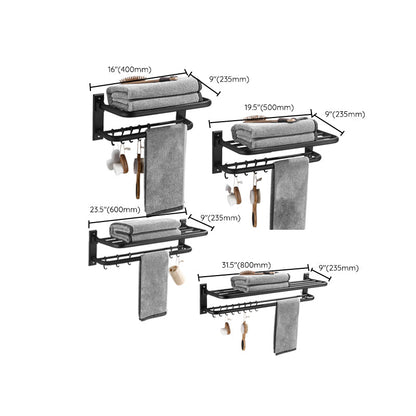 Rynx | Matt Black Bathroom Accessory Set Modern Bathroom Accessory as Individual Piece or as Set