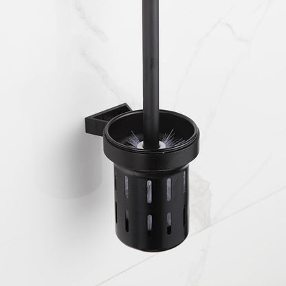 Rynx | Modern Matt Black Bathroom Shelf Paper Holder Bathroom Accessory Set