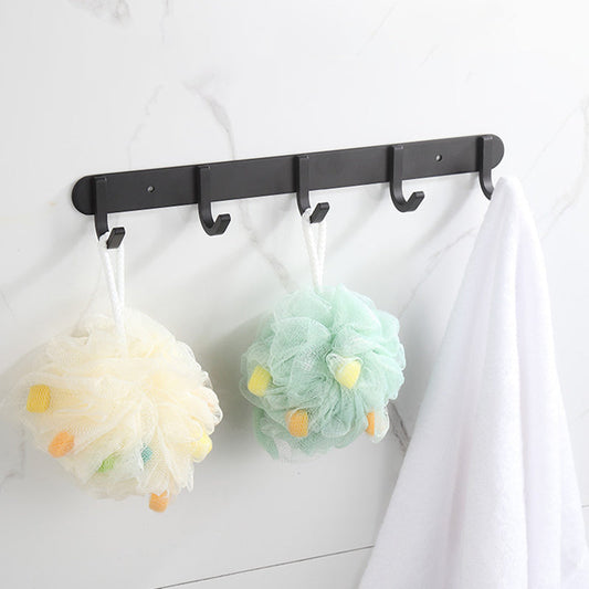 Rynx | Modern Matt Black Bathroom Shelf Paper Holder Bathroom Accessory Set