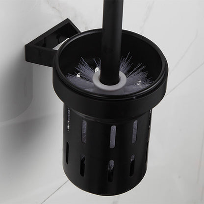 Rynx | Modern Matt Black Bathroom Shelf Paper Holder Bathroom Accessory Set