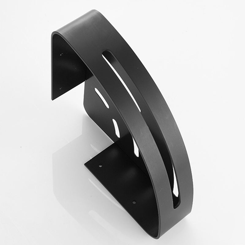 Rynx | Modern Matt Black Bathroom Shelf Paper Holder Bathroom Accessory Set