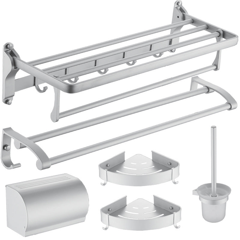 Rynx | 6-piece contemporary bathroom accessory set bathroom shelf/towel bar paper holder included