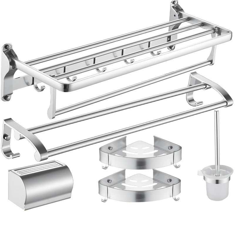Rynx | 6-piece contemporary bathroom accessory set bathroom shelf/towel bar paper holder included