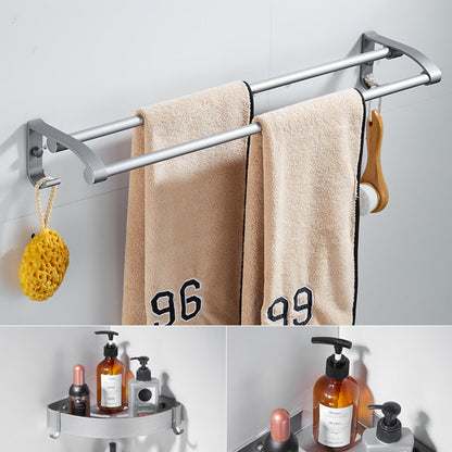 Rynx | 6-piece contemporary bathroom accessory set bathroom shelf/towel bar paper holder included