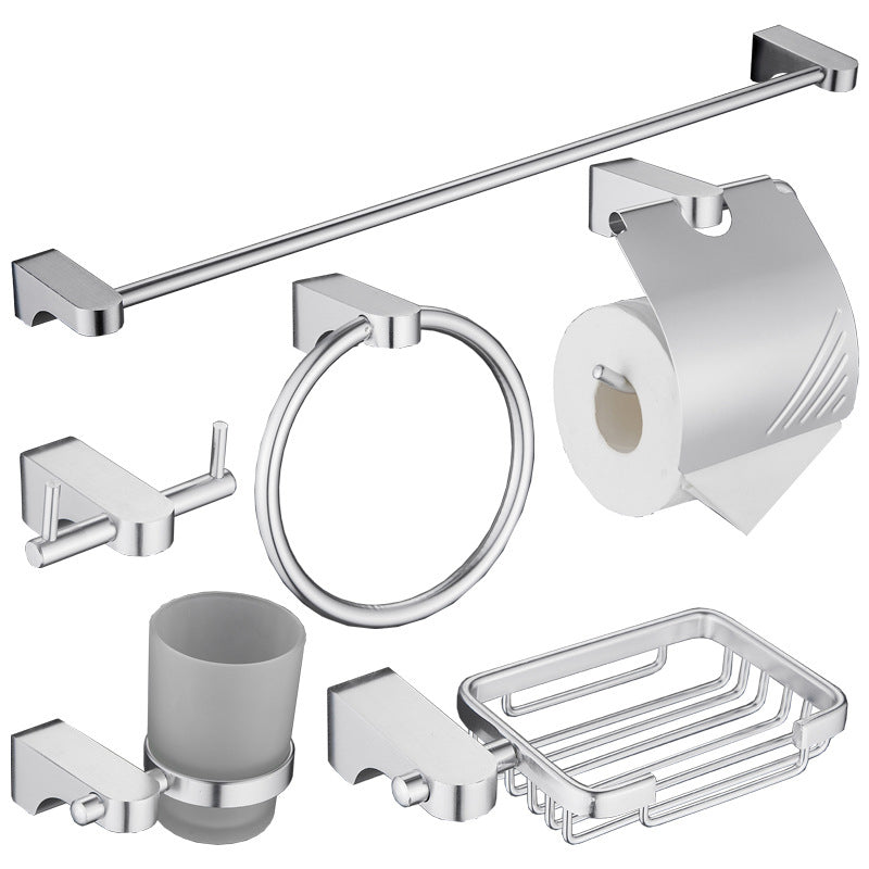 Rynx | 6-piece Chrome Bathroom Accessory as Individual Piece or as Set with Towel Ring Bar