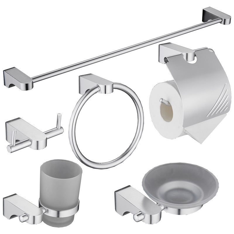 Rynx | 6-piece Chrome Bathroom Accessory as Individual Piece or as Set with Towel Ring Bar