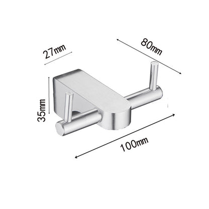 Rynx | 6-piece Chrome Bathroom Accessory as Individual Piece or as Set with Towel Ring Bar