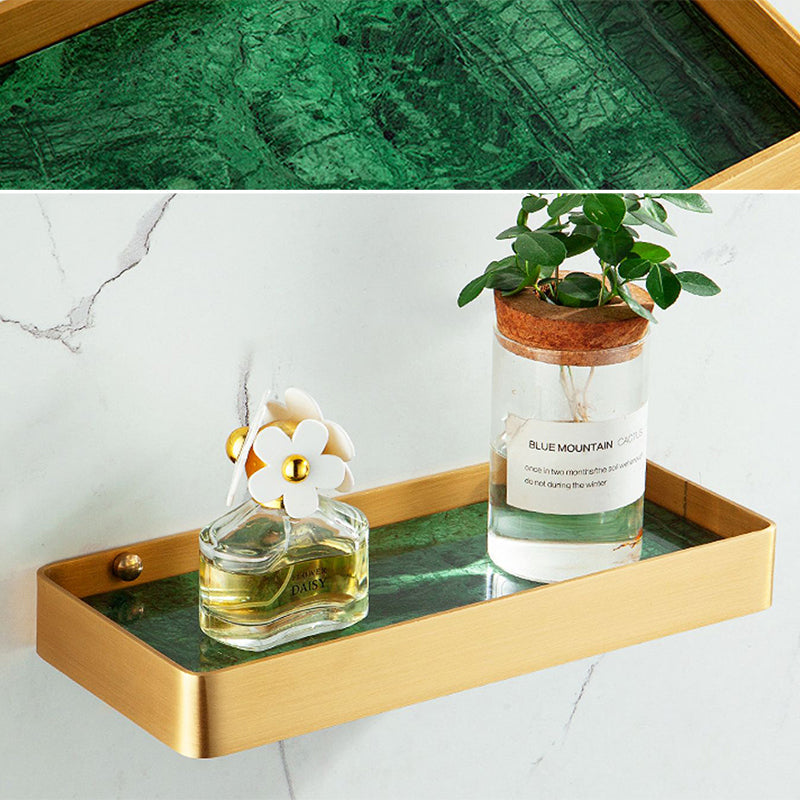 Rynx | Golden Bath Hardware Set Brass & Marble Bathroom Accessories Set