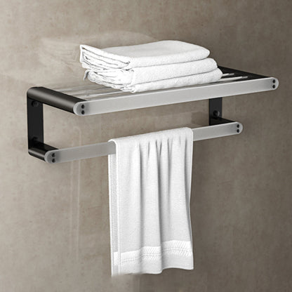 Rynx | Modern Bathroom Accessory Set Bathroom Shelf Towel Holder Black Bathroom Accessory Set