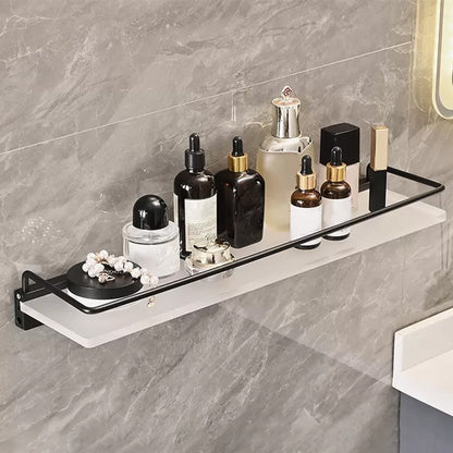 Rynx | Modern Bathroom Accessory Set Bathroom Shelf Towel Holder Black Bathroom Accessory Set