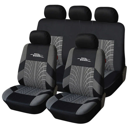 Rynx | Universal Fit Embroidered Car Seat Cushions with Tire Track Detail