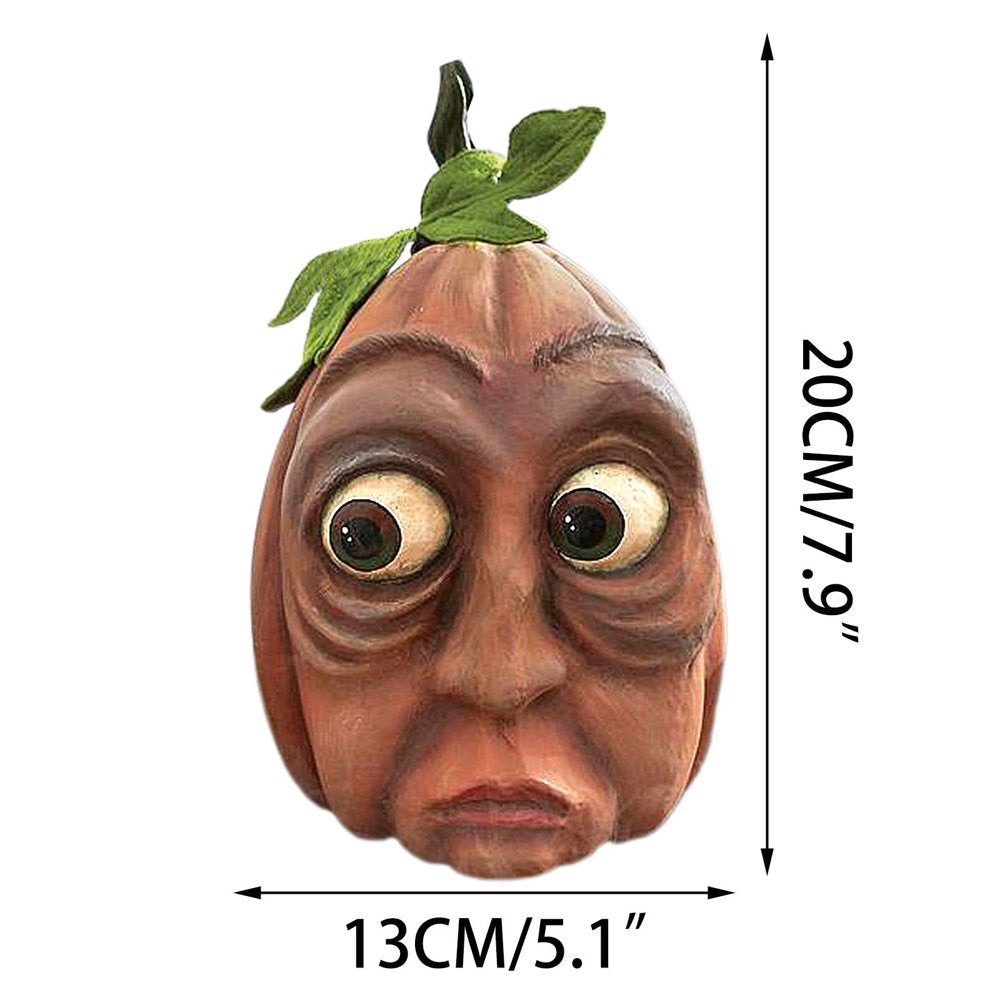 Rynx | Funny Pumpkins for Fall Decorations, Pumpkins with Faces, Halloween Pumpkin Decoration Statue for Wedding Thanksgiving Home Table Decor
