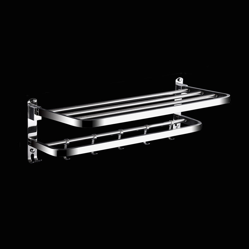 Rynx | Classic Polished Chrome Bathroom Accessory Set Towel Holder/Paper Holder/Robe Hooks Included