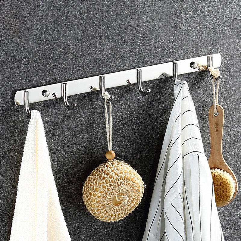 Rynx | Classic Polished Chrome Bathroom Accessory Set Towel Holder/Paper Holder/Robe Hooks Included