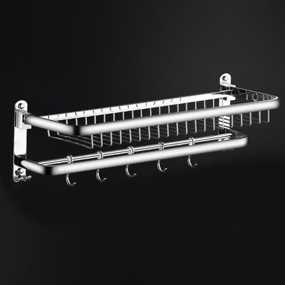 Rynx | Classic Polished Chrome Bathroom Accessory Set Towel Holder/Paper Holder/Robe Hooks Included