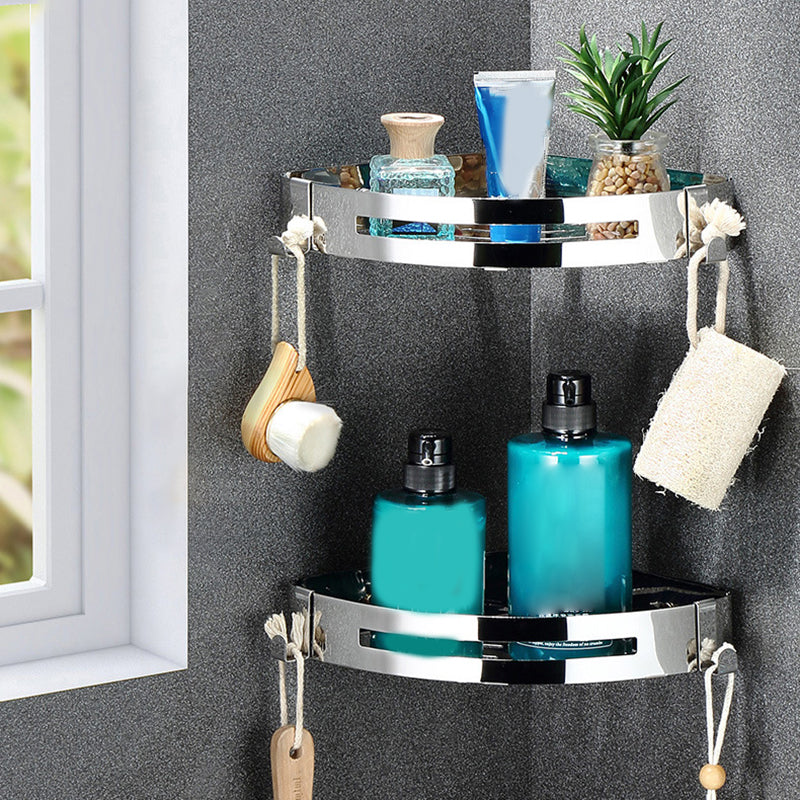 Rynx | Classic Polished Chrome Bathroom Accessory Set Towel Holder/Paper Holder/Robe Hooks Included