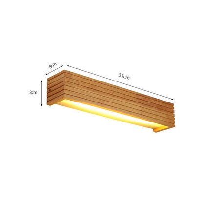 Rynx | Modern Japan Style LED Oak Wooden Wall Lamp