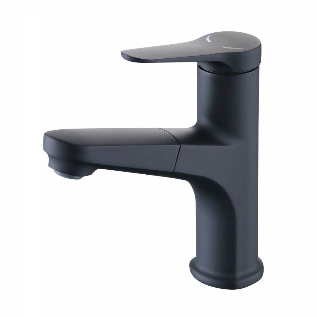 Rynx | Round Modern Sink Faucet with Pull-Out Single-Hole Basin Faucet