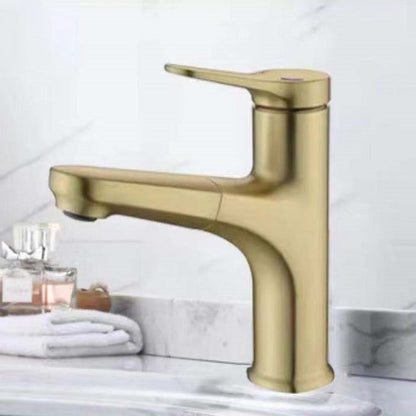 Rynx | Round Modern Sink Faucet with Pull-Out Single-Hole Basin Faucet