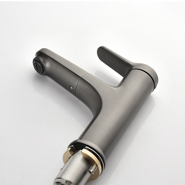 Rynx | Round Modern Sink Faucet with Pull-Out Single-Hole Basin Faucet