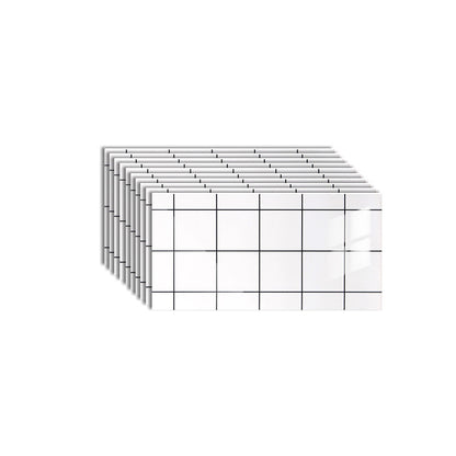 Rynx | 10-Pack PVC rectangular Peel-and-Stick wall tile kitchen and bathroom backsplash