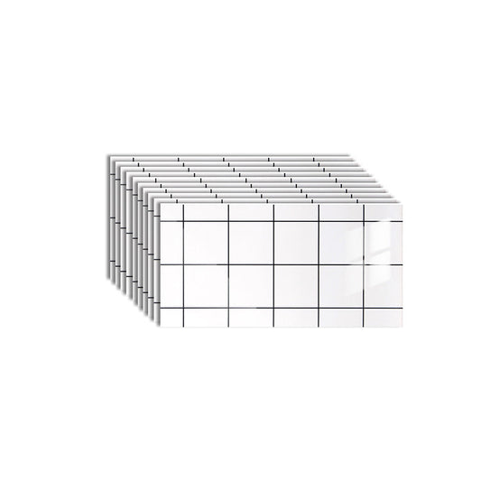 Rynx | 10-Pack PVC rectangular Peel-and-Stick wall tile kitchen and bathroom backsplash