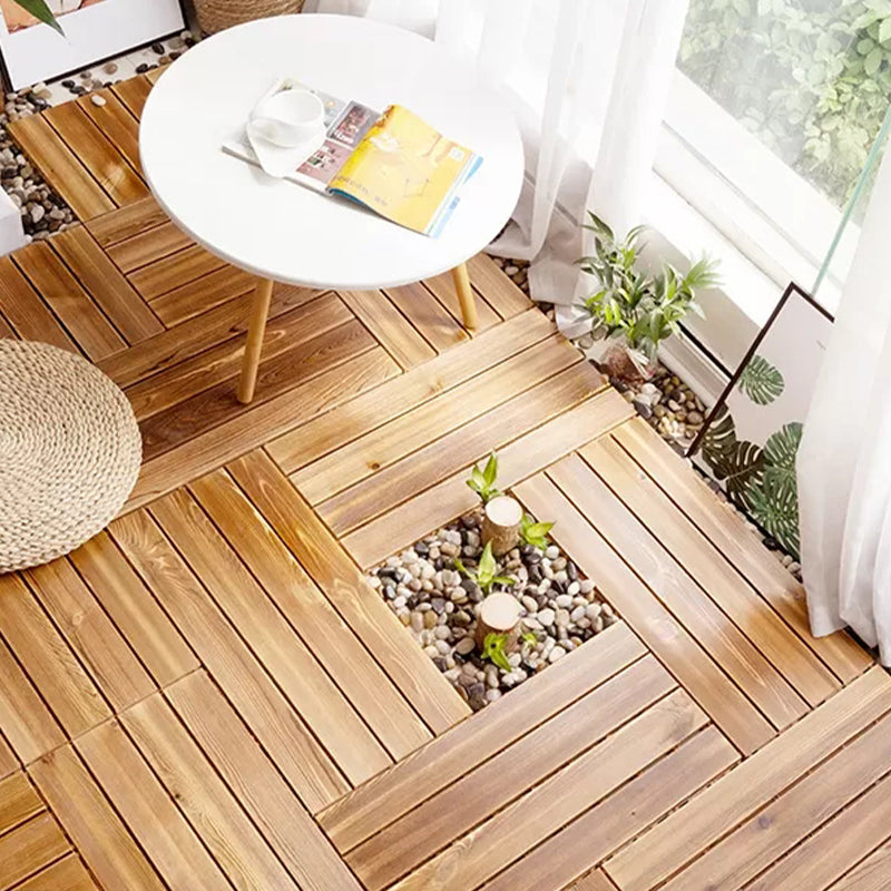 Rynx | Parquet Pine Floor Tile Waterproof Click Lock Traditional Hardwood Floor for Living Room