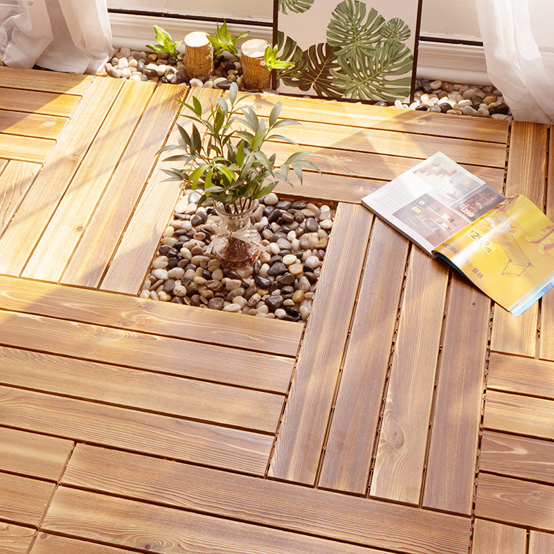 Rynx | Parquet Pine Floor Tile Waterproof Click Lock Traditional Hardwood Floor for Living Room