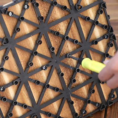 Rynx | Parquet Pine Floor Tile Waterproof Click Lock Traditional Hardwood Floor for Living Room