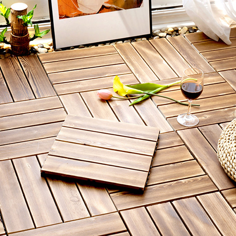 Rynx | Pine Floor Tile Water Resistant Click-Lock Traditional Wood Floor for Living Room