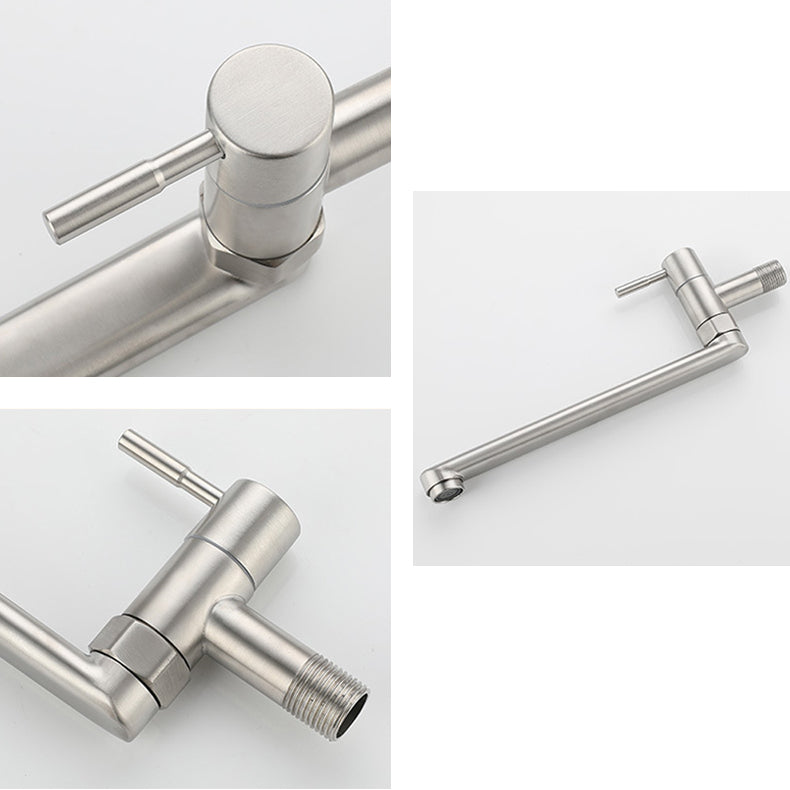 Rynx | Kitchen faucet pot filling valve single handle swivel stainless steel kitchen faucet