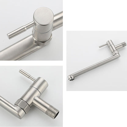 Rynx | Kitchen faucet pot filling valve single handle swivel stainless steel kitchen faucet