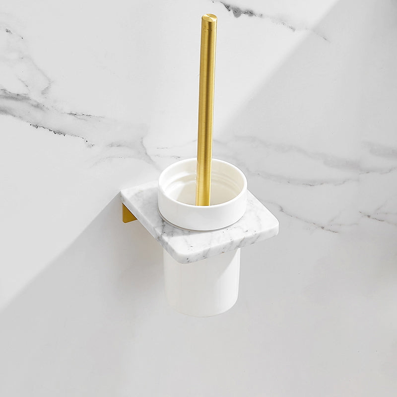 Rynx | 7-piece bathroom accessory set marble and metal bathroom hardware