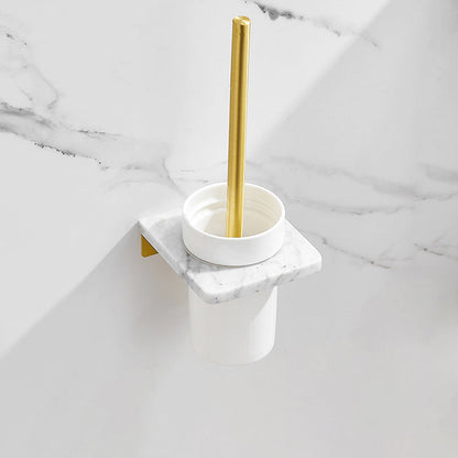 Rynx | 7-piece bathroom accessory set marble and metal bathroom hardware