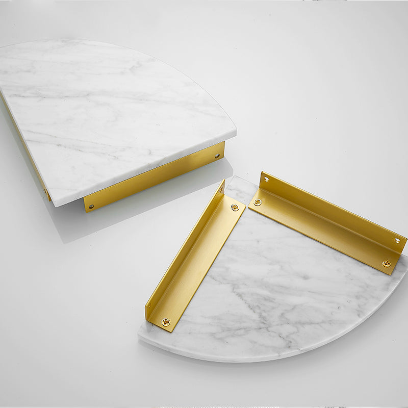 Rynx | 7-piece bathroom accessory set marble and metal bathroom hardware